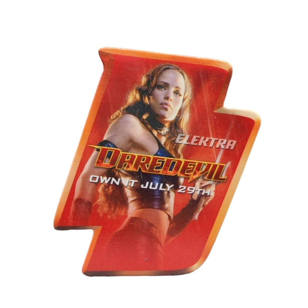 Vintage 2003 Marvel DareDevil Promo Pin featuring Elektra (Jennifer Gardner)